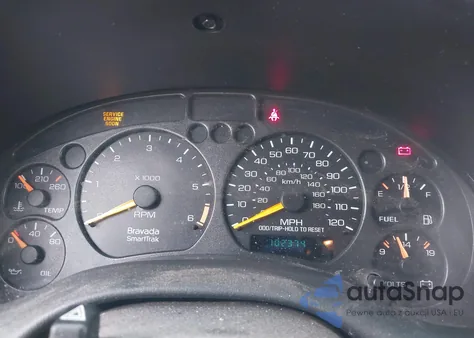 2000 Oldsmobile Bravada из США, поврежденный, VIN 1GHDT13W5Y2219674